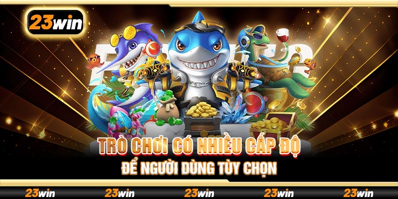 Trò chơi có nhiều cấp độ để người dùng tùy chọn